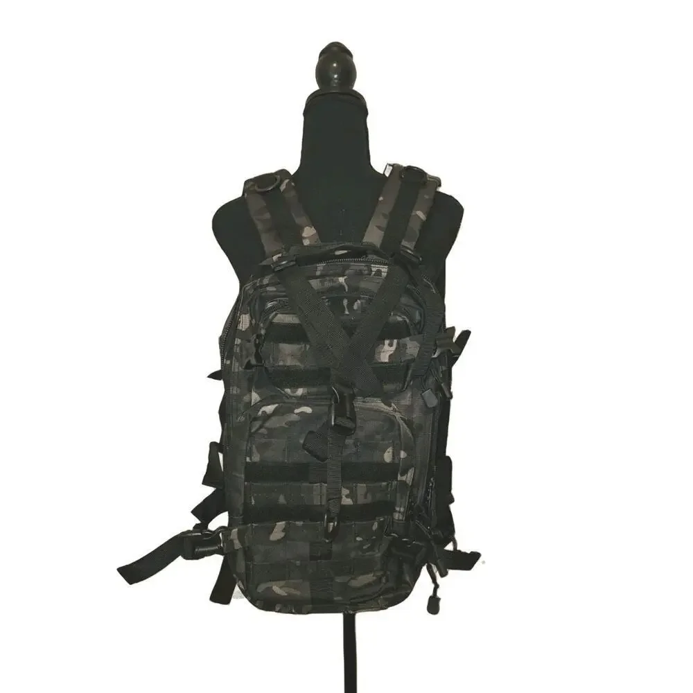 New! Backpack Assault Pack Bag Rucksack Hiking Treeking Travel Camo 17x10x6